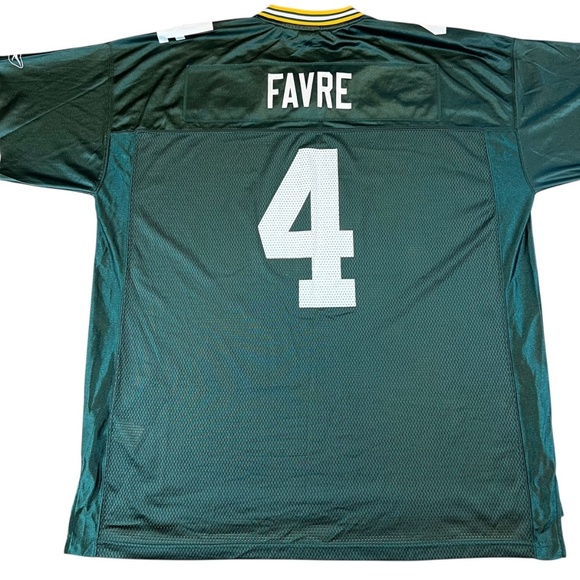 Vintage Green Bay Packers Brett Favre #4 NFL x Reebok Jersey 2XL - Picture 5 of 7